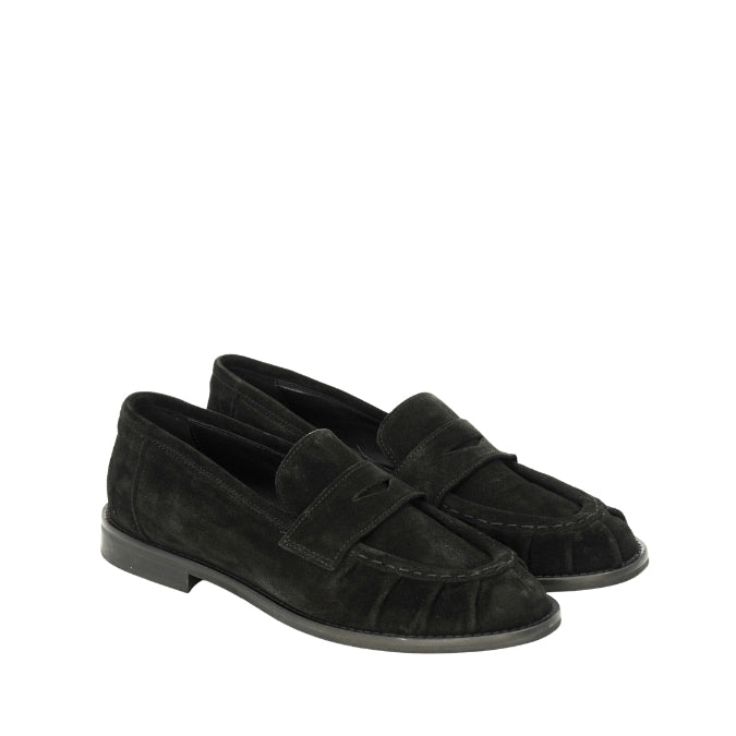 Prima Ballerina - Penny Loafer Wildleder Schwarz