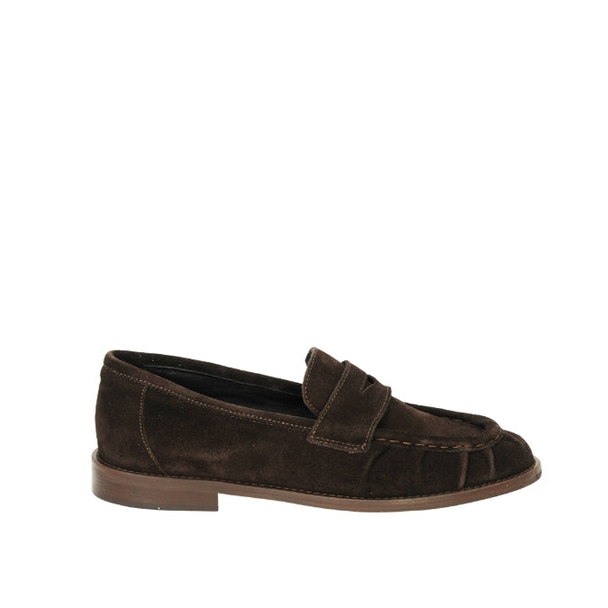 Prima Ballerina - Penny Loafer Wildleder Braun