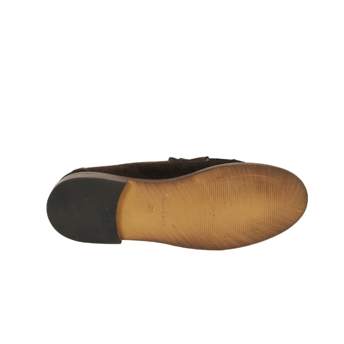Prima Ballerina - Penny Loafer Wildleder Braun