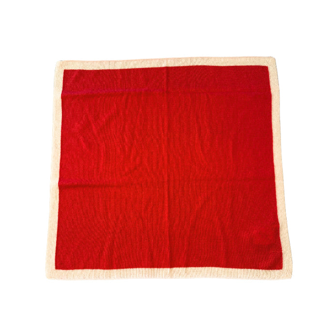 Kleiner Kaschmirschal Rot-Hellrosa aus 100 % Kaschmir