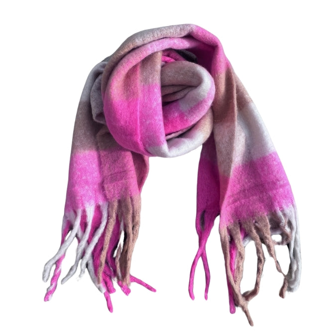 Winterschal - Wolle Pink