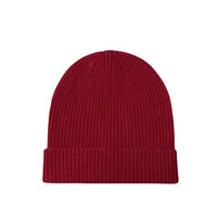 Merino Kaschmir Beanie Bordeaux