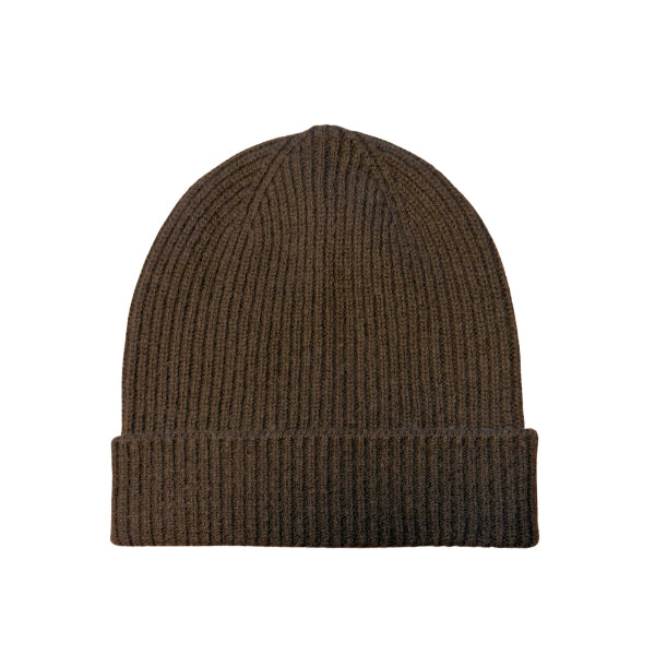 Merino Kaschmir Beanie Braun