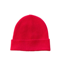 Merino Kaschmir Beanie Rot