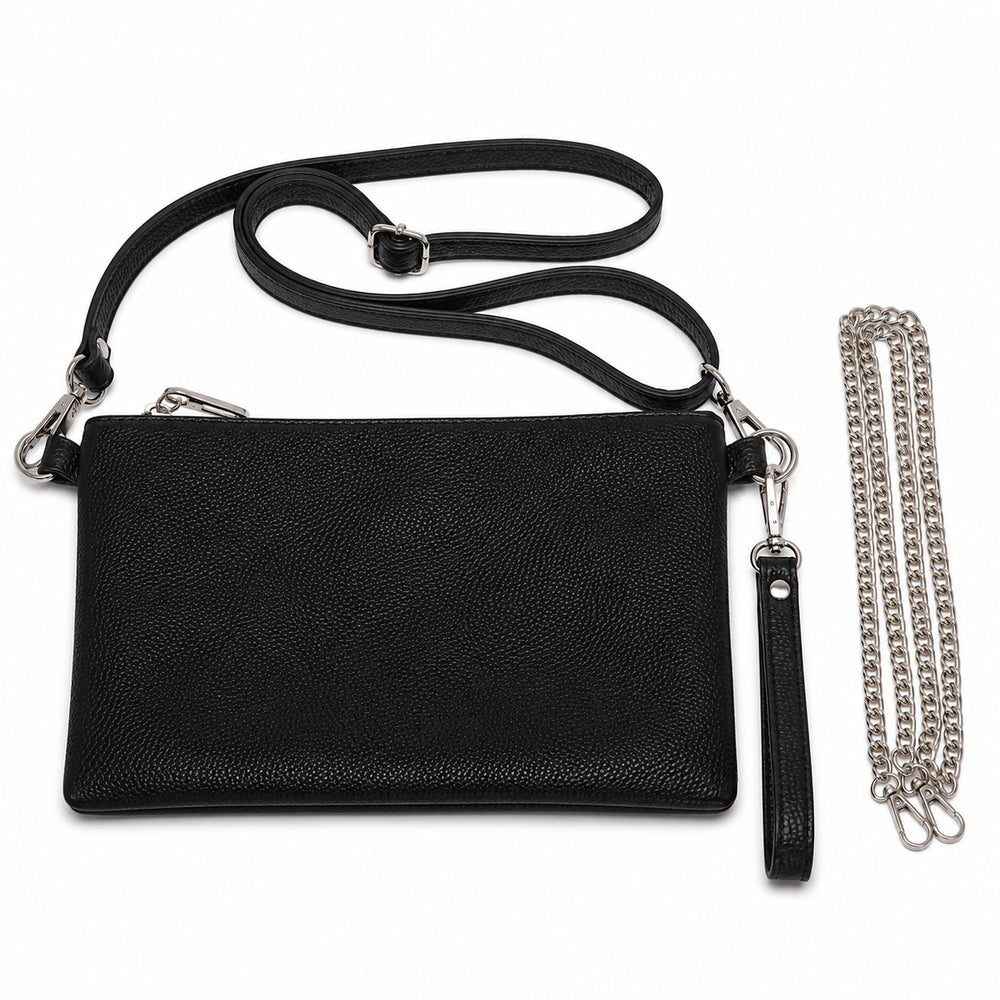 Praktische Mini Bag Schwarz Leder