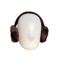 Ohrenwärmer Lammfell Dunkelbraun 4