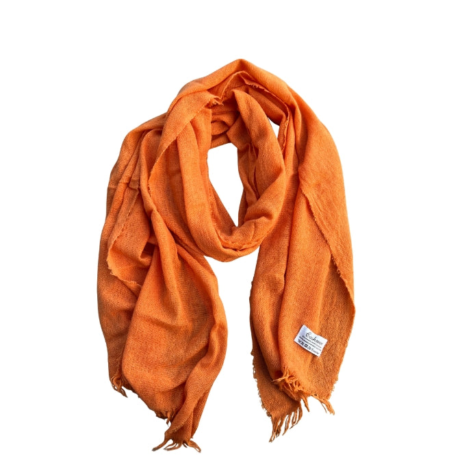 Winterschal Wolle Mix Orange