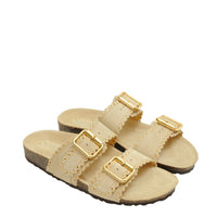 Semerdjian Sandalen Wildleder Beige