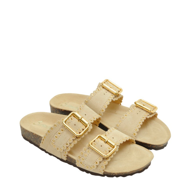 Semerdjian Sandalen Wildleder Beige