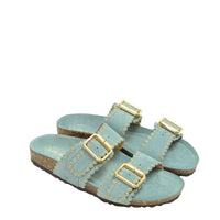 Semerdjian Sandalen Wildleder Hellblau