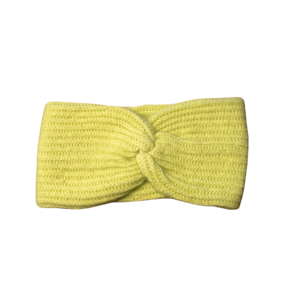 Stirnband Kaschmir Lime Gelb