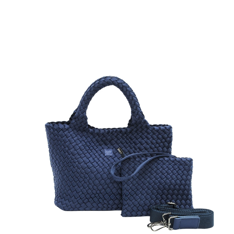 Kleine Neopren Umhängetasche Navy Blau