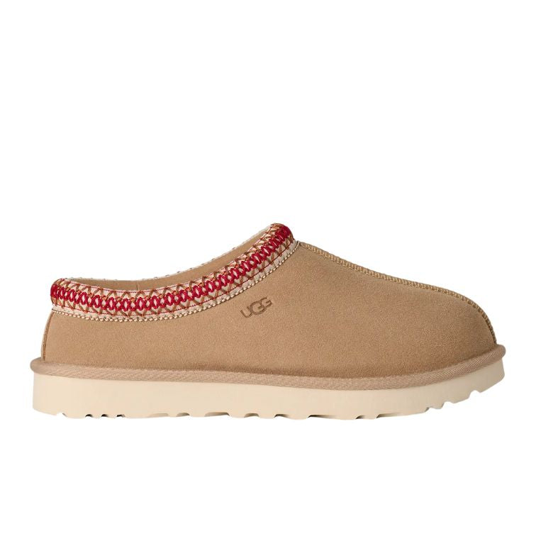 UGG Tasman II Hausschuh Damen Sand Dark Cherry – Lammfell Slipper