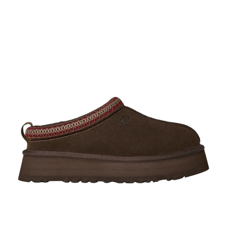 UGG Tazz II – Suede-Slipper mit Lammfell-Futter in Dunkelbraun