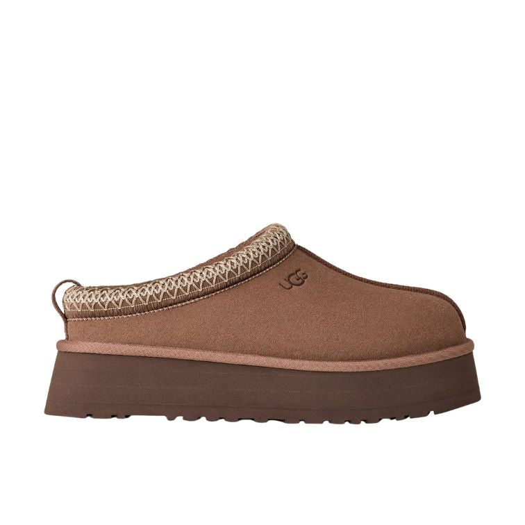 UGG® Tazz II – Suede-Slipper mit Lammfell-Futter in Braun