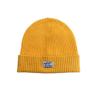 Warme Kaschmir Merino Beanie Farbe Gelb