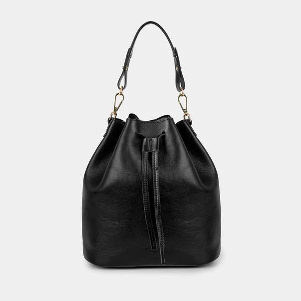Ann Kurz - Convertible Bucket Bag Black