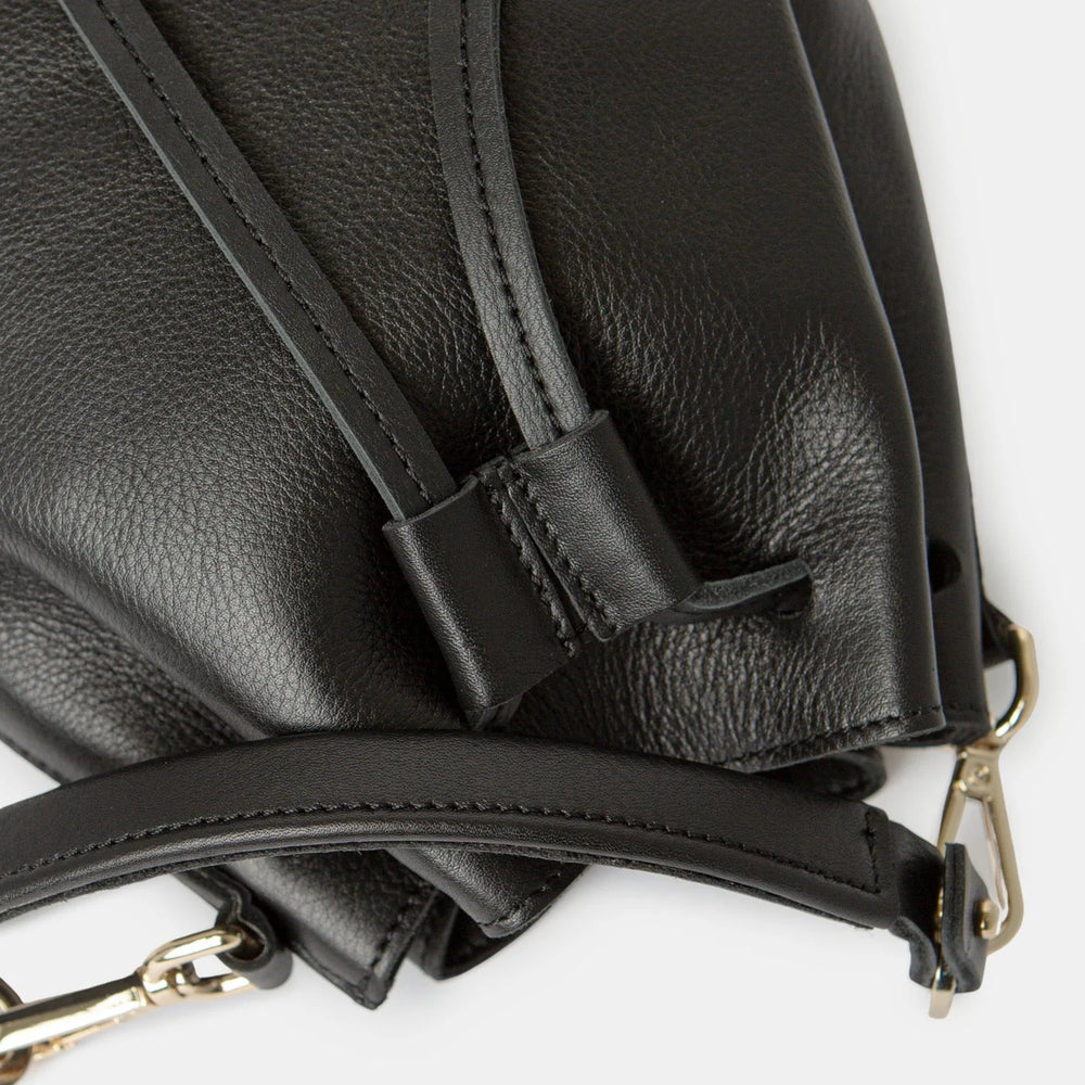 Ann Kurz - Convertible Bucket Bag Black