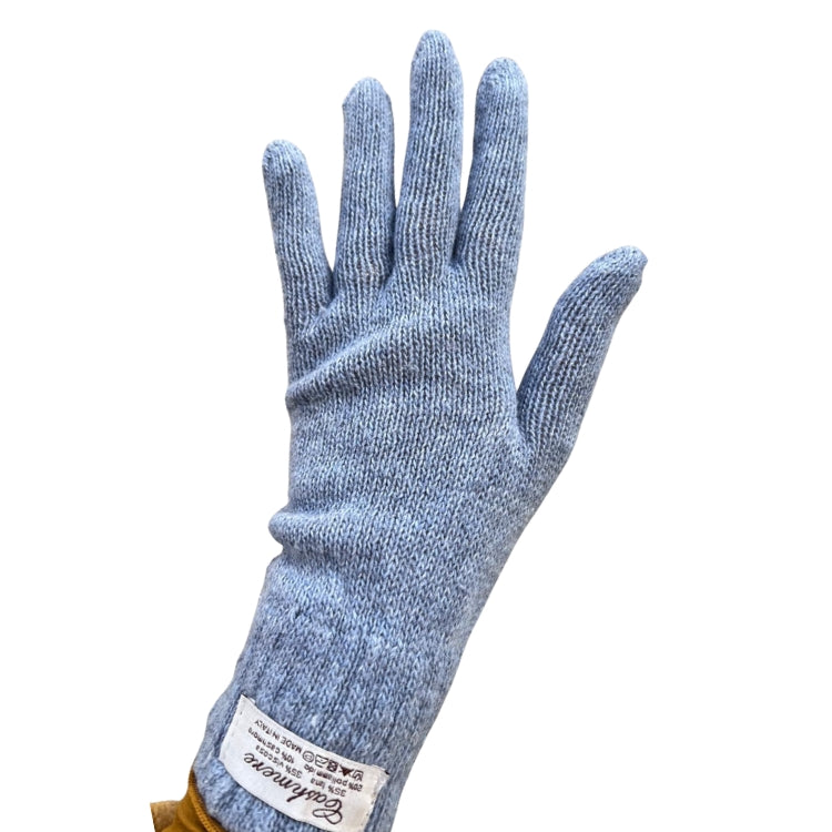 Handschuhe - Cashmere Mix Hellblau