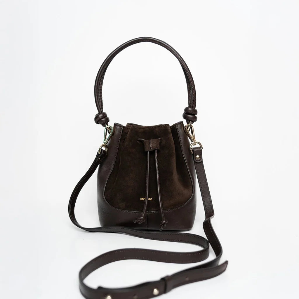 Ann Kurz - Mini Saku Suede Mocha