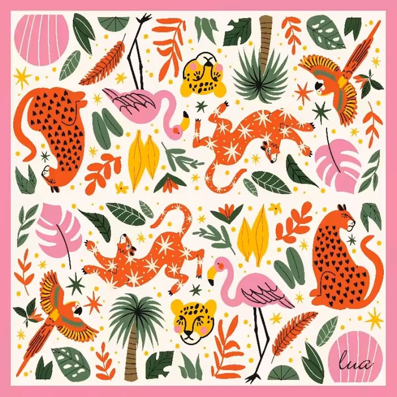 Edles Seidentuch Mulberry Seide Safari