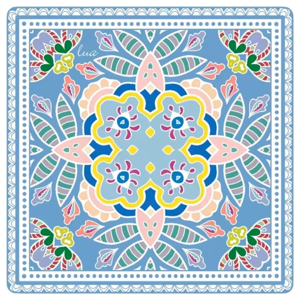 Edles Seidentuch Mulberry Seide Blau