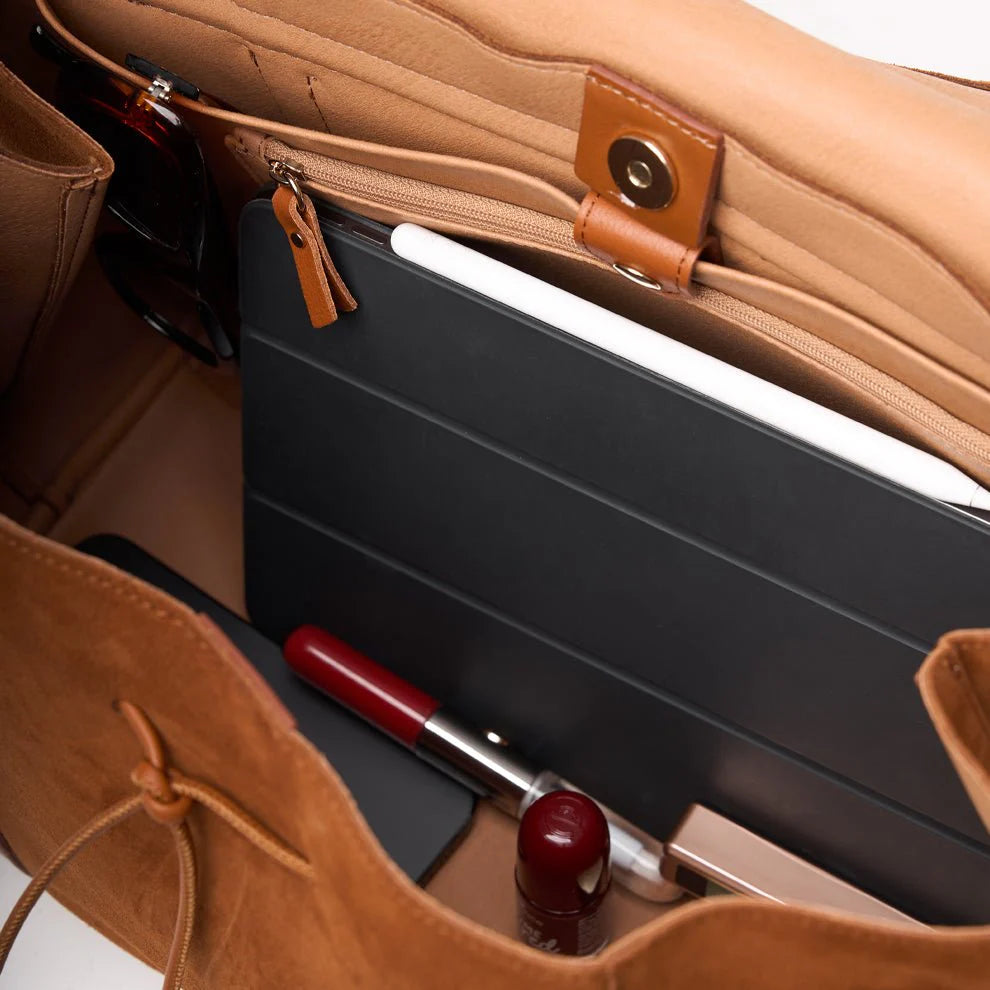 Ann Kurz Leder Shopper mit viel Platz für Bücher, Ipad etc