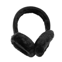 Lammfell Ohrenwärmer Schwarz 7
