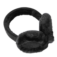 Lammfell Ohrenwärmer Schwarz 
