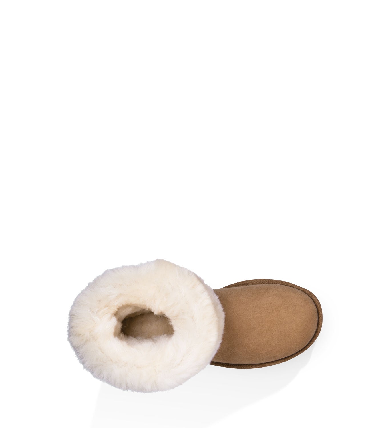 UGG Classic Short II Boot Braun Innenansicht. klassischer Damenstiefel mit weicher Lammfell-Innensohle für kalte Tage